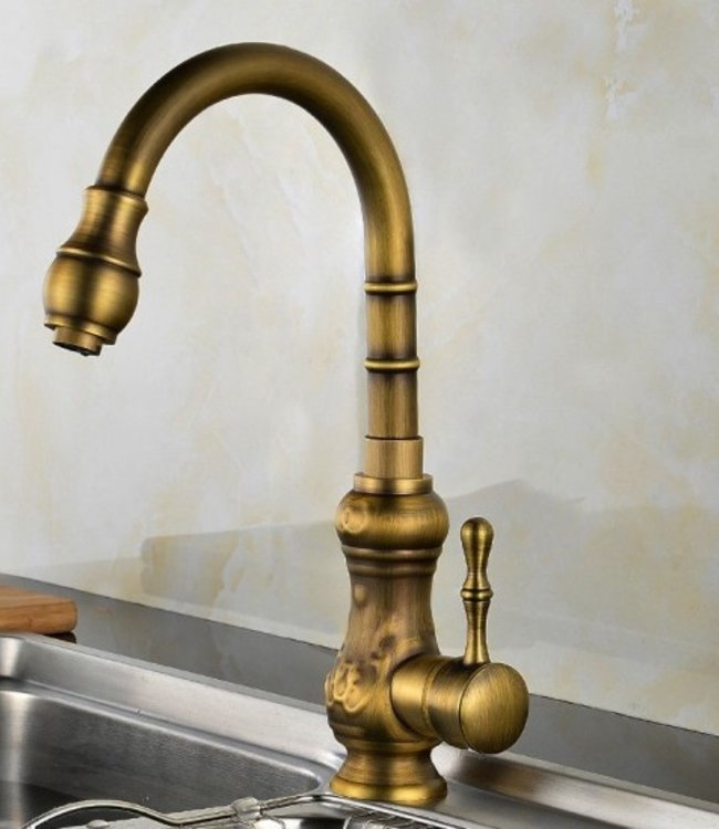 Rene Houtman Keukenkraan - Brons - Draaibaar