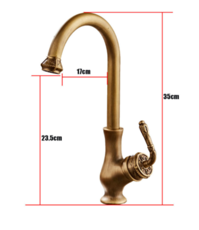 Rene Houtman Elegante Bronzen Kraan