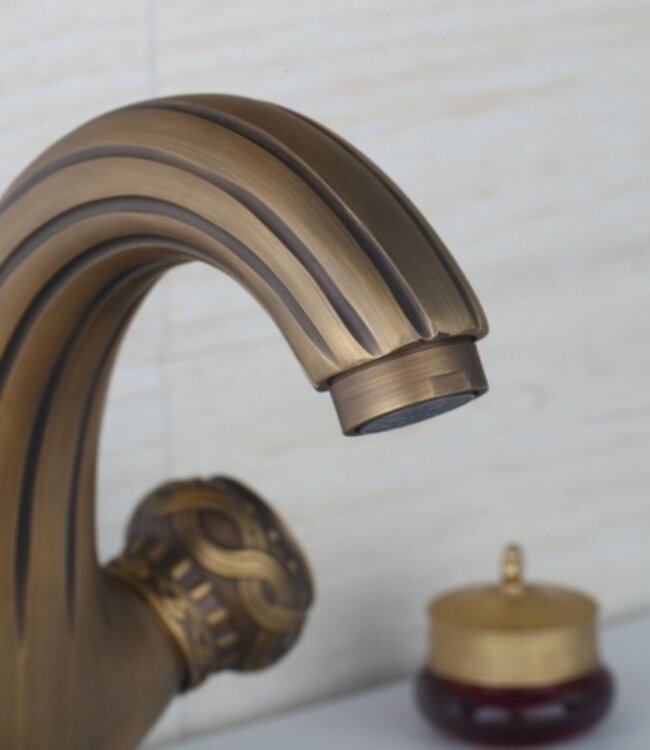 Rene Houtman Nostalgische Wastafelkraan - Klassiek - Brons