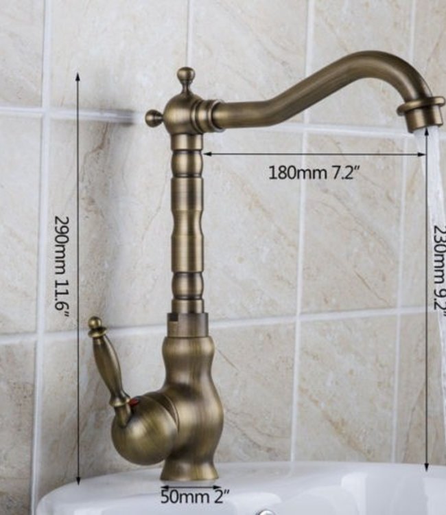 Rene Houtman Nostalgische Wastafelkraan