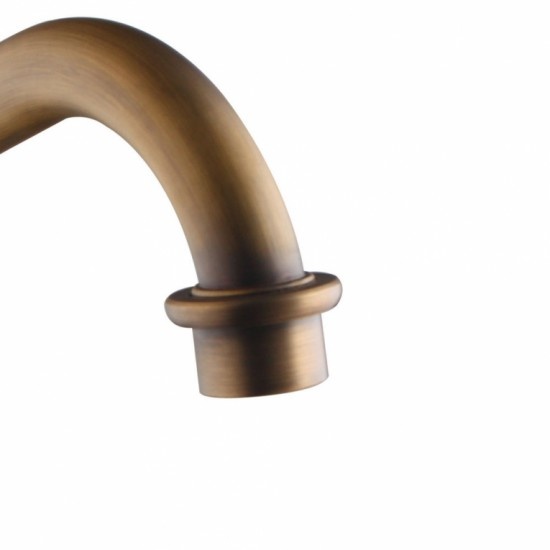 Rene Houtman Elegante Nostalgische Bronzen Wastafelkraan