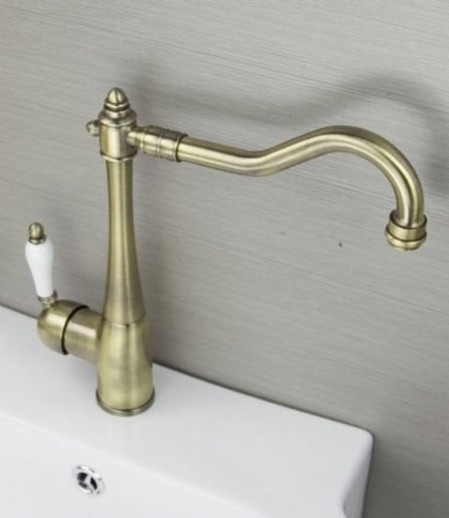 Rene Houtman Nostalgische Wastafelkraan - Brons