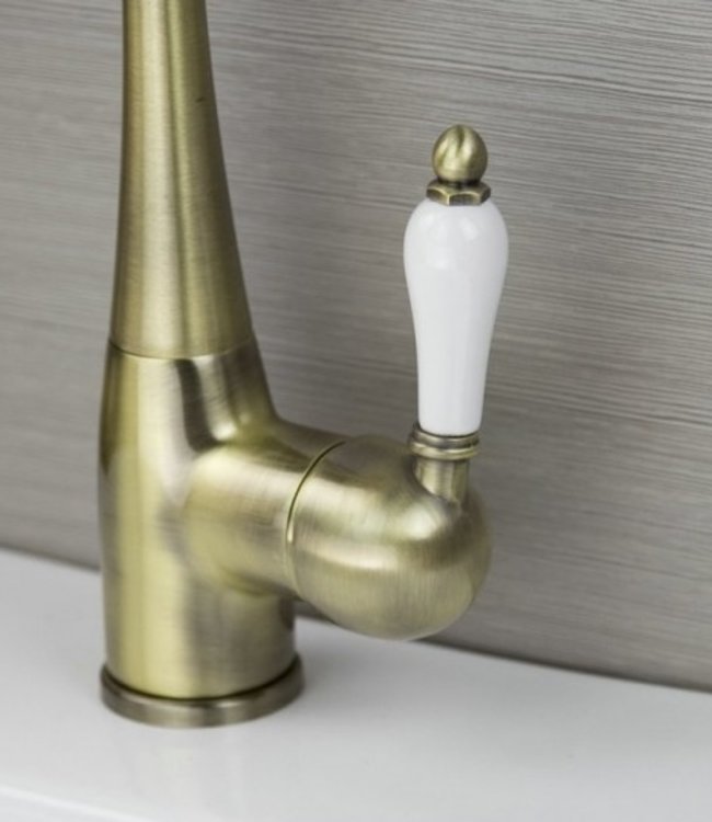 Rene Houtman Nostalgische Wastafelkraan - Brons