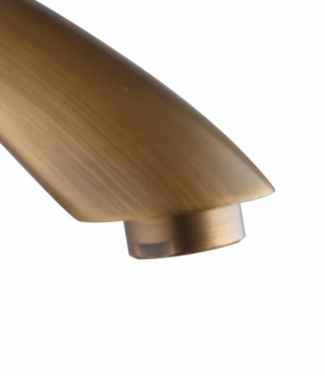 Rene Houtman Nostalgische Bronzen Wastafelkraan - Klassiek - Met Draaiknoppen