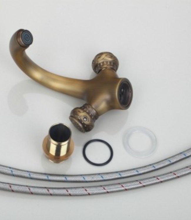 Rene Houtman Nostalgische Wastafelkraan - Vintage -  Brons