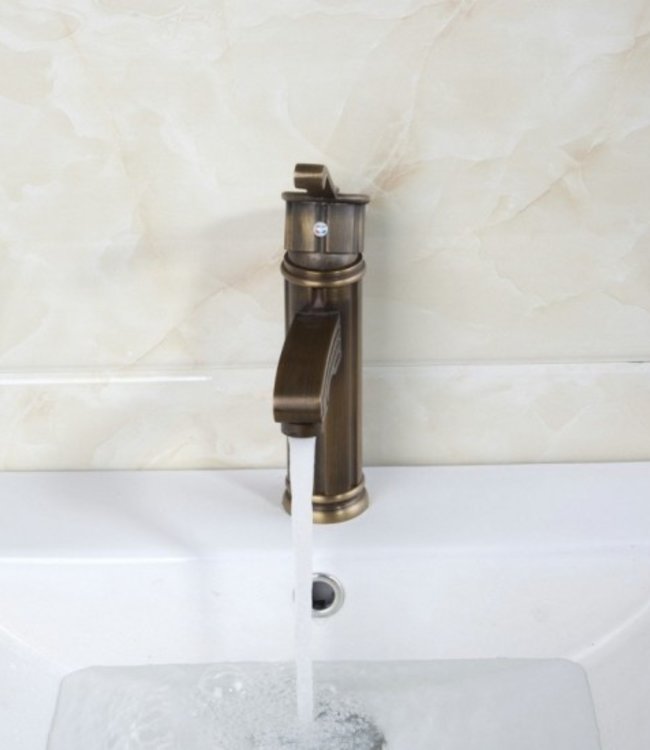 Rene Houtman Nostalgische Wastafelkraan - Vintage - Brons