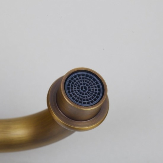 Rene Houtman Klassieke Bronzen Wastafelkraan