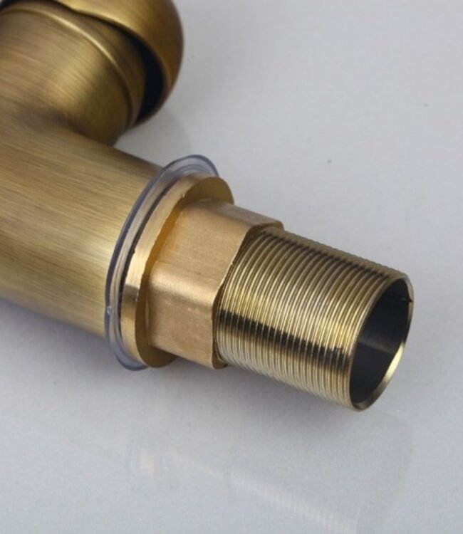 Rene Houtman Klassieke Bronzen Wastafelkraan