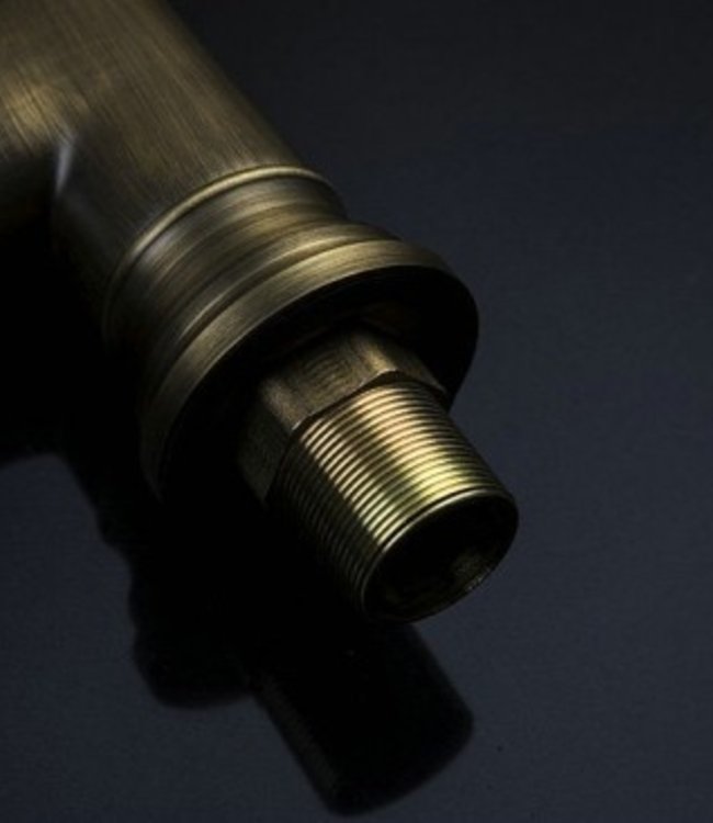 Rene Houtman Nostalgische Bronzen Wastafelkraan