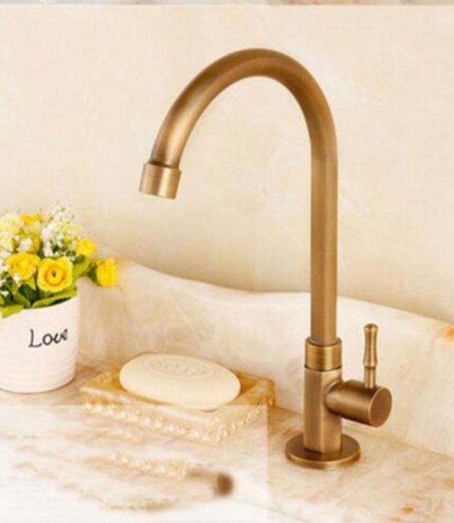 Rene Houtman Hoge Koud Water Kraan - Brons