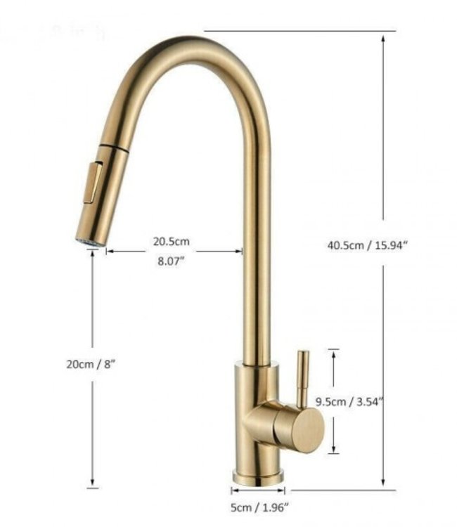 Rene Houtman Mat Gouden Keukenkraan