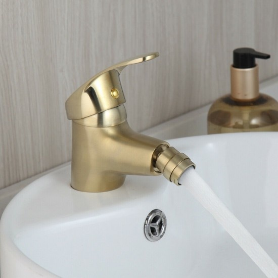 Rene Houtman Geborsteld Gouden Bidet Kraan