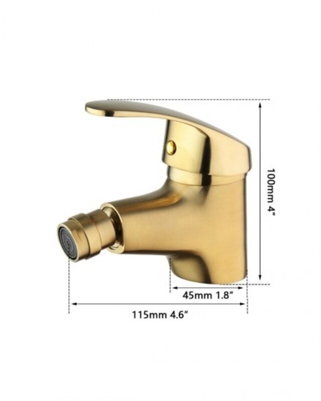 Rene Houtman Geborsteld Gouden Bidet Kraan