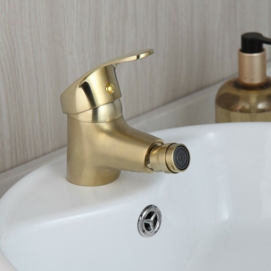Rene Houtman Geborsteld Gouden Bidet Kraan