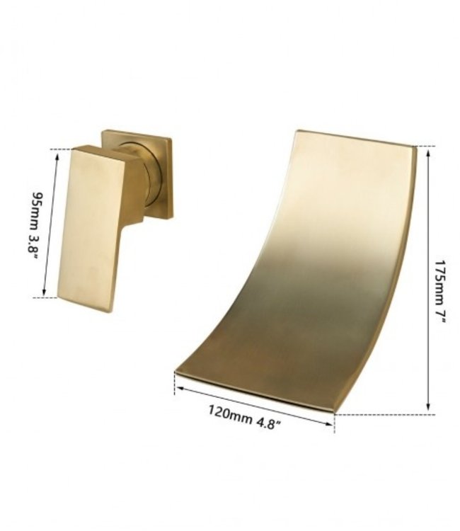 Rene Houtman Geborsteld Gouden Inbouw Kraan