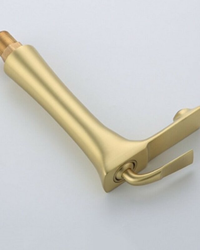 Rene Houtman Geborsteld Gouden Wastafelkraan