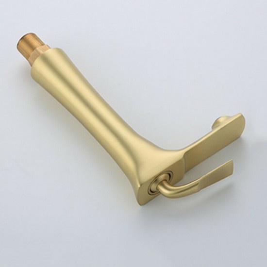 Rene Houtman Geborsteld Gouden Wastafelkraan