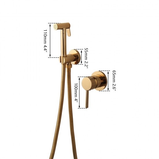 Rene Houtman Goudkleurige Bidet Sproeier