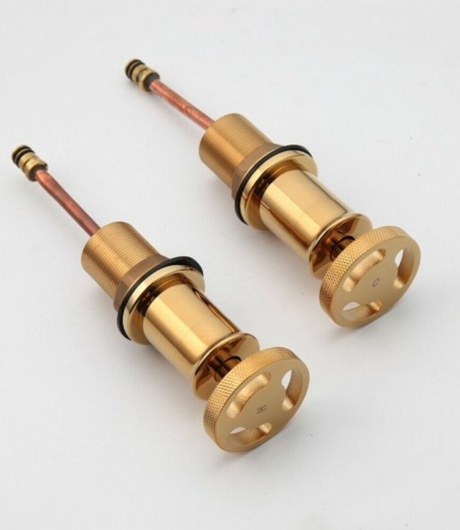 Rene Houtman Goudkleurige Industriële Mengkraan