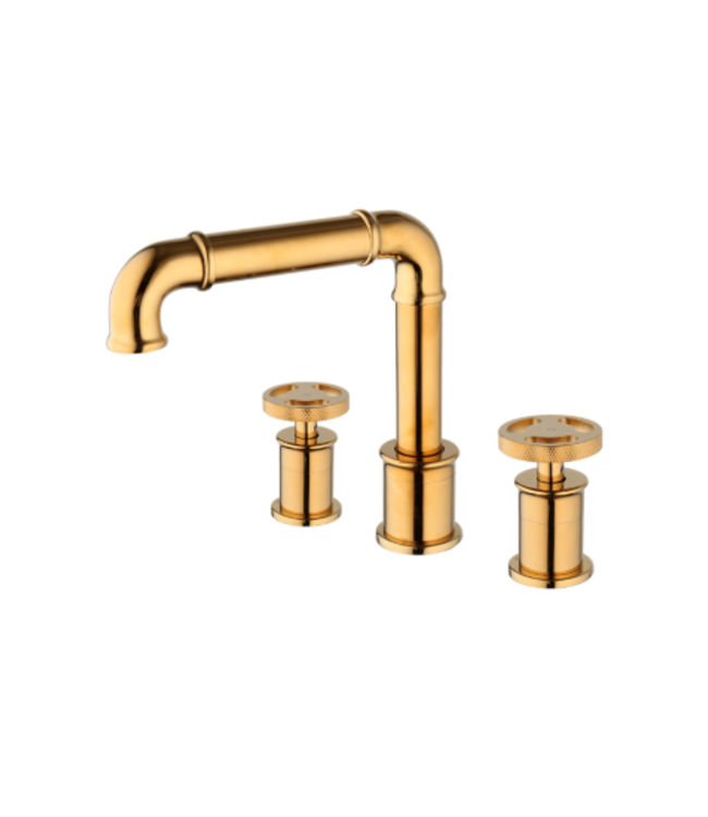 Rene Houtman Goudkleurige Industriële Mengkraan