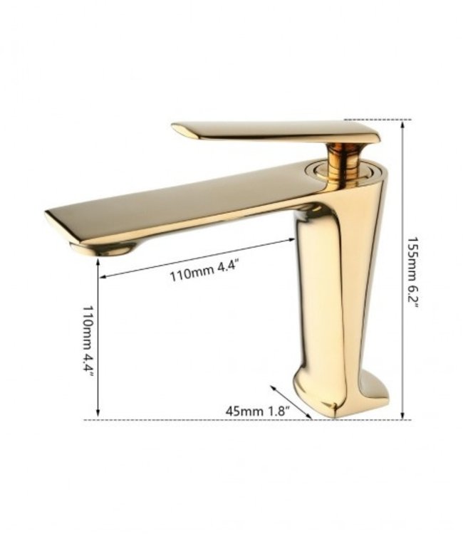 Rene Houtman Moderne Kraan - Goud