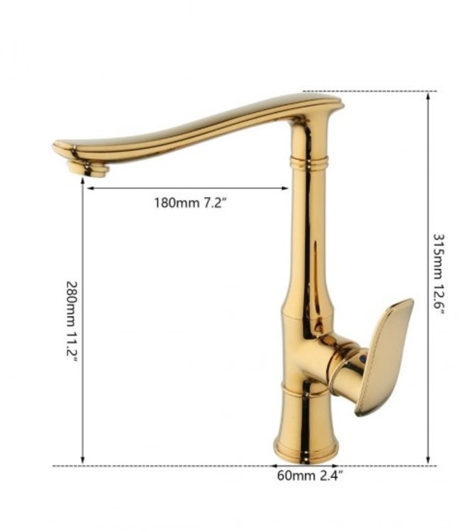 Rene Houtman Goud Glanzende Kraan