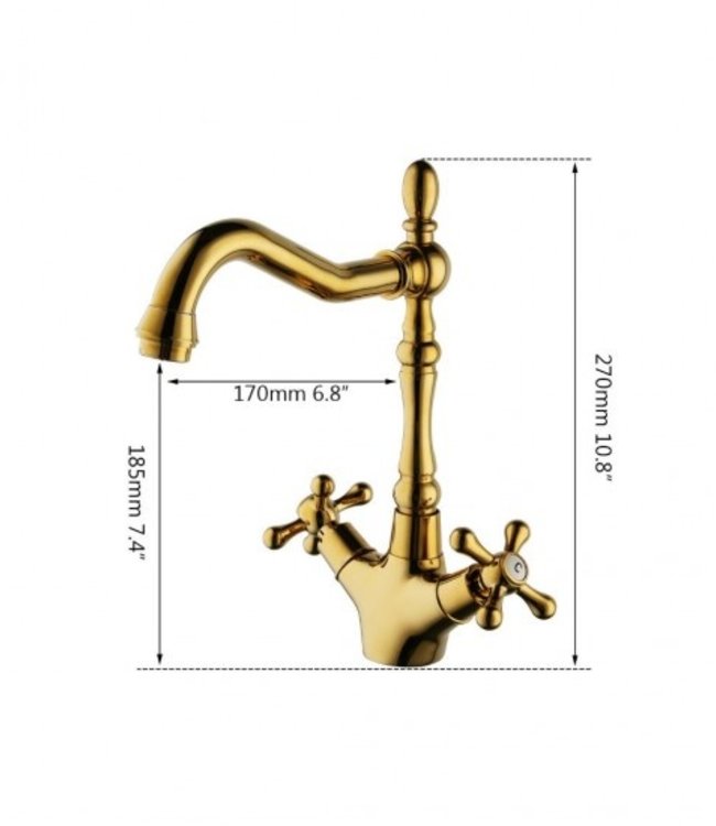 Rene Houtman Nostalgische Kraan - Goud