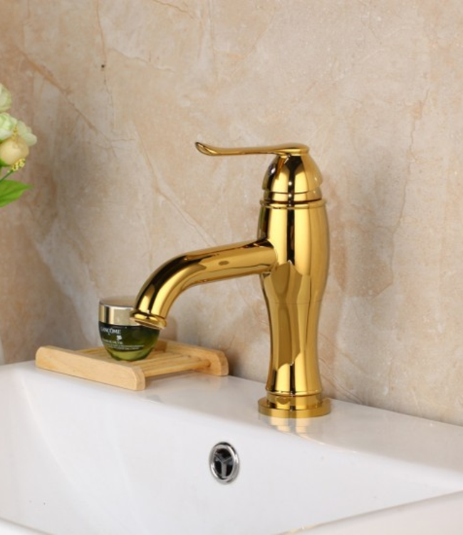 Rene Houtman Goudkleurige Wastafelkraan