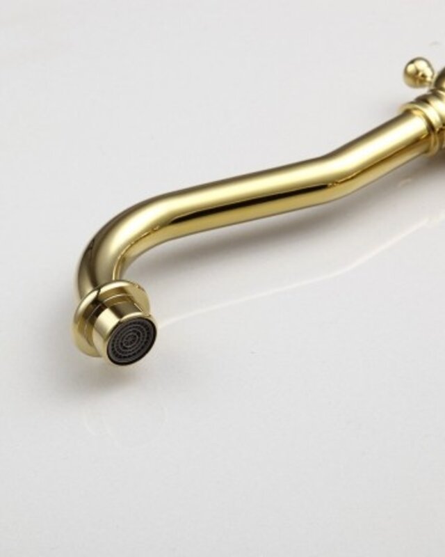 Rene Houtman Landelijke Wastafelkraan - Goud - Hoog model