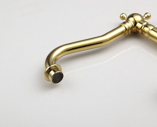 Rene Houtman Landelijke Wastafelkraan - Goud - Hoog model