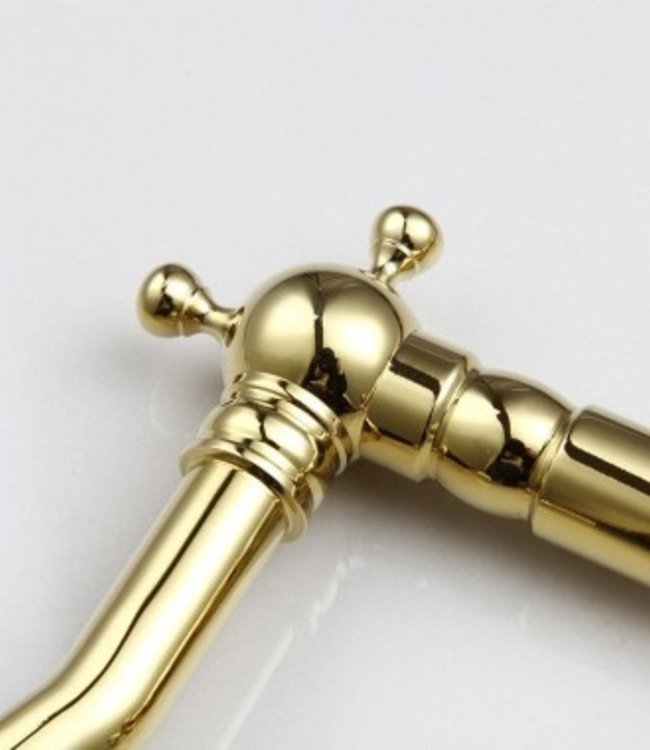 Rene Houtman Landelijke Wastafelkraan - Goud - Hoog model