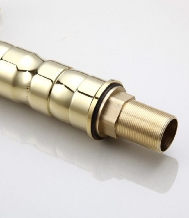 Rene Houtman Landelijke Wastafelkraan - Goud - Hoog model