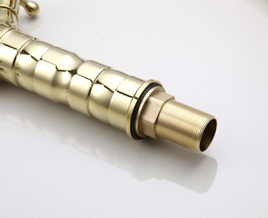 Rene Houtman Landelijke Wastafelkraan - Goud - Hoog model