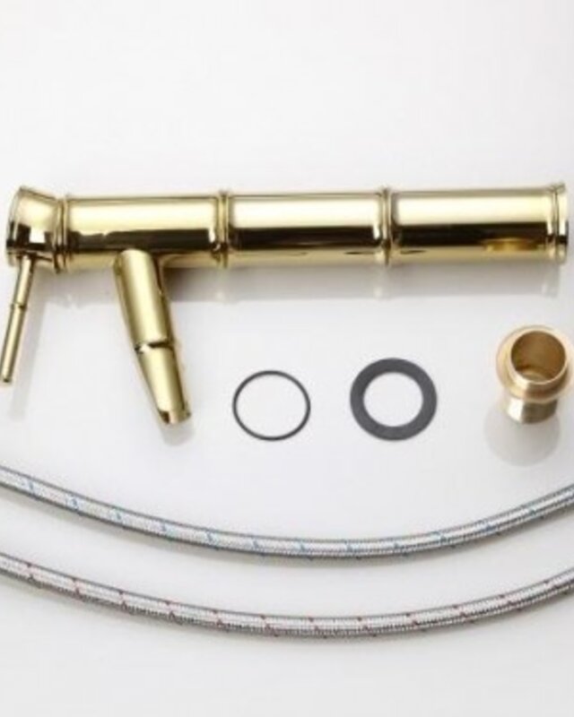 Rene Houtman Bamboo Stijl Wastafelkraan - Goud