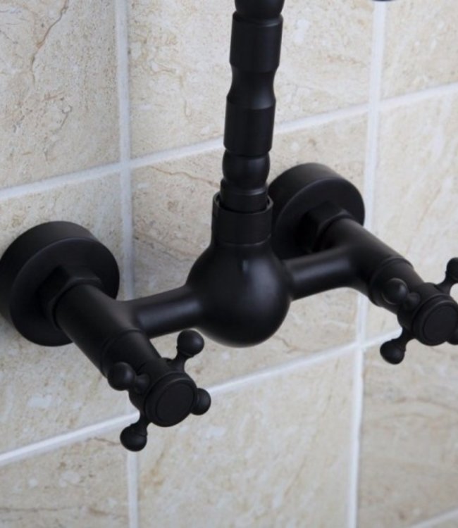 Rene Houtman Olie Brons Kraan - Muurbevestiging