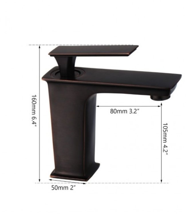 Rene Houtman Olie Bronzen Wastafelkraan