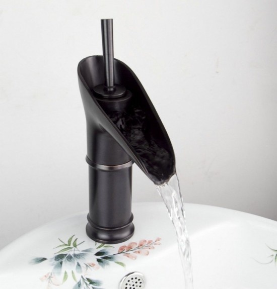 Rene Houtman Nostalgische Olie Bronzen Waterval Wastafelkraan