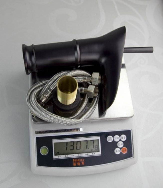 Rene Houtman Nostalgische Olie Bronzen Waterval Wastafelkraan