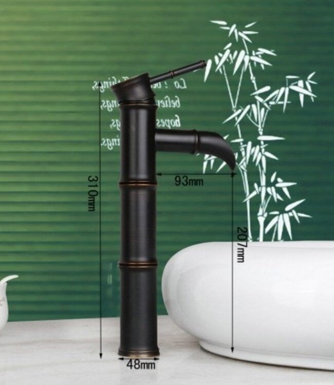 Rene Houtman Olie Bronzen Bamboe Kraan