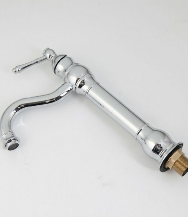 Rene Houtman Nostalgische Chroom Wastafelkraan