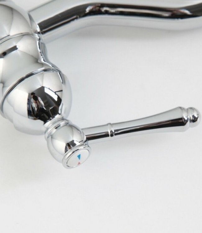 Rene Houtman Nostalgische Chroom Wastafelkraan