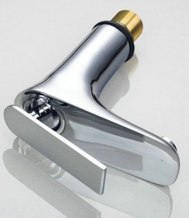 Rene Houtman Chroom Wastafelkraan