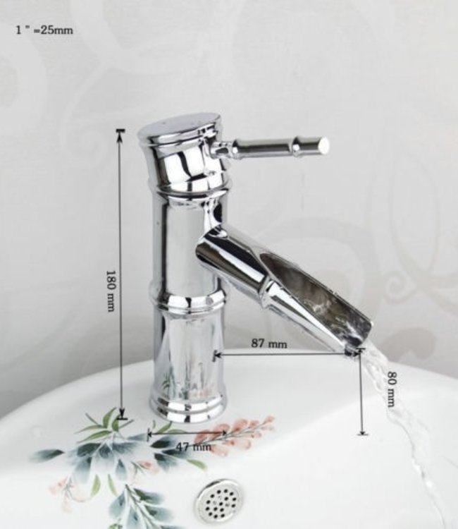 Rene Houtman Retro Chroom Wastafelkraan