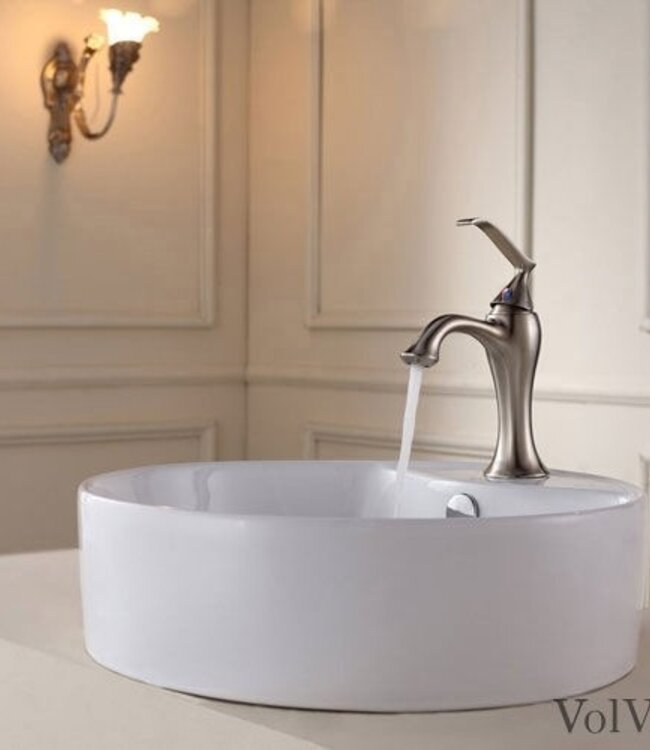 Rene Houtman Klassieke Nikkel Geborstelde Wastafelkraan