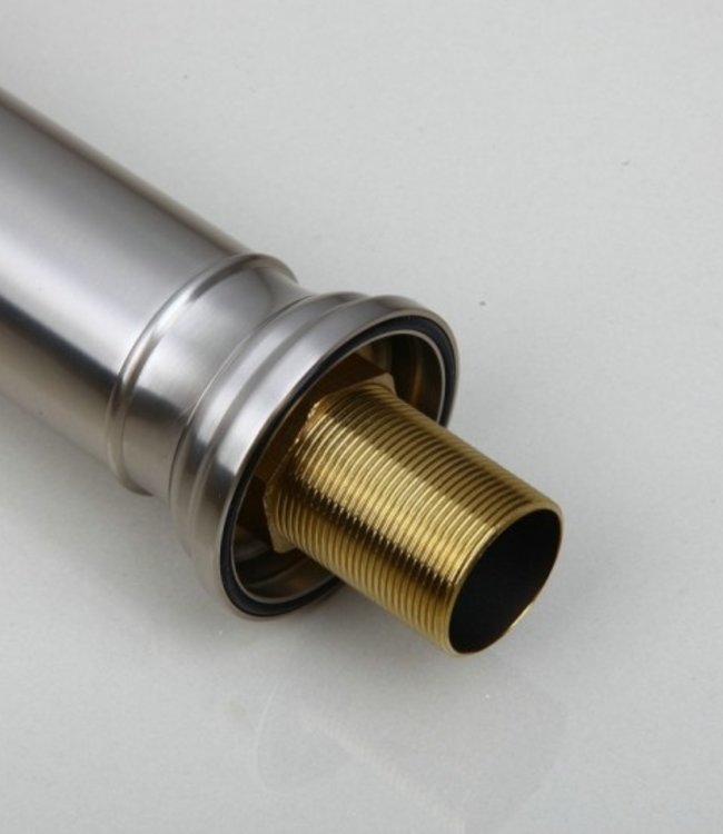 Rene Houtman Klassieke Wastafelkraan - Geborsteld Nikkel