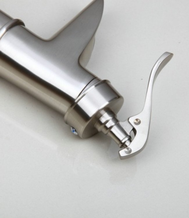 Rene Houtman Klassieke Wastafelkraan - Geborsteld Nikkel