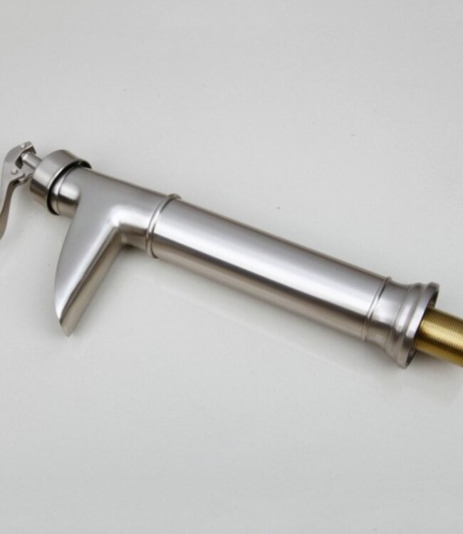 Rene Houtman Klassieke Wastafelkraan - Geborsteld Nikkel