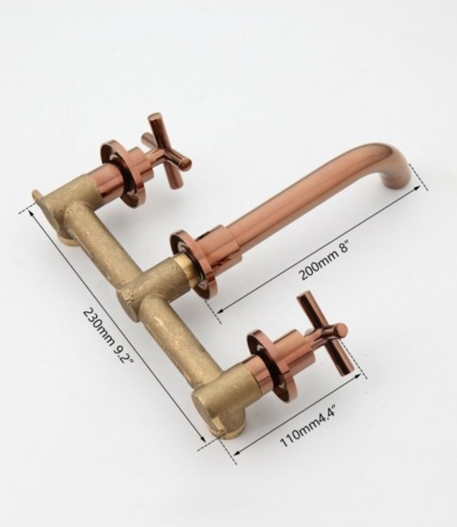 Rene Houtman Rosé Goudkleurige Wastafelkraan - Inbouw