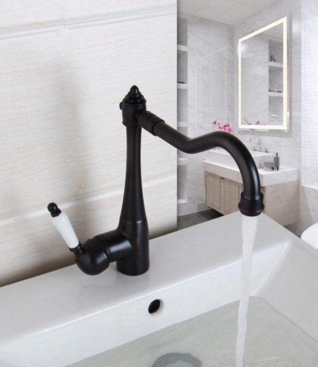 Rene Houtman Nostalgische Olie Brons Wastafelkraan