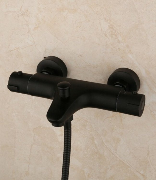 Rene Houtman Thermostatische Zwarte Badkraan